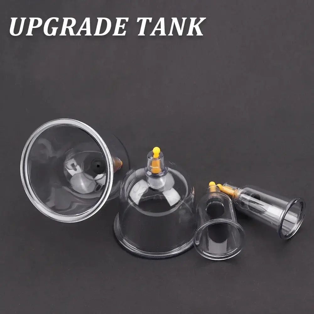 Cupping Therapy Set Chinese Medicine Physiotherapy Vacuum Cupping jars Apparatus Professional Suction Cups Massage With Tube Jar Drovia