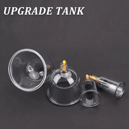 Cupping Therapy Set Chinese Medicine Physiotherapy Vacuum Cupping jars Apparatus Professional Suction Cups Massage With Tube Jar Drovia