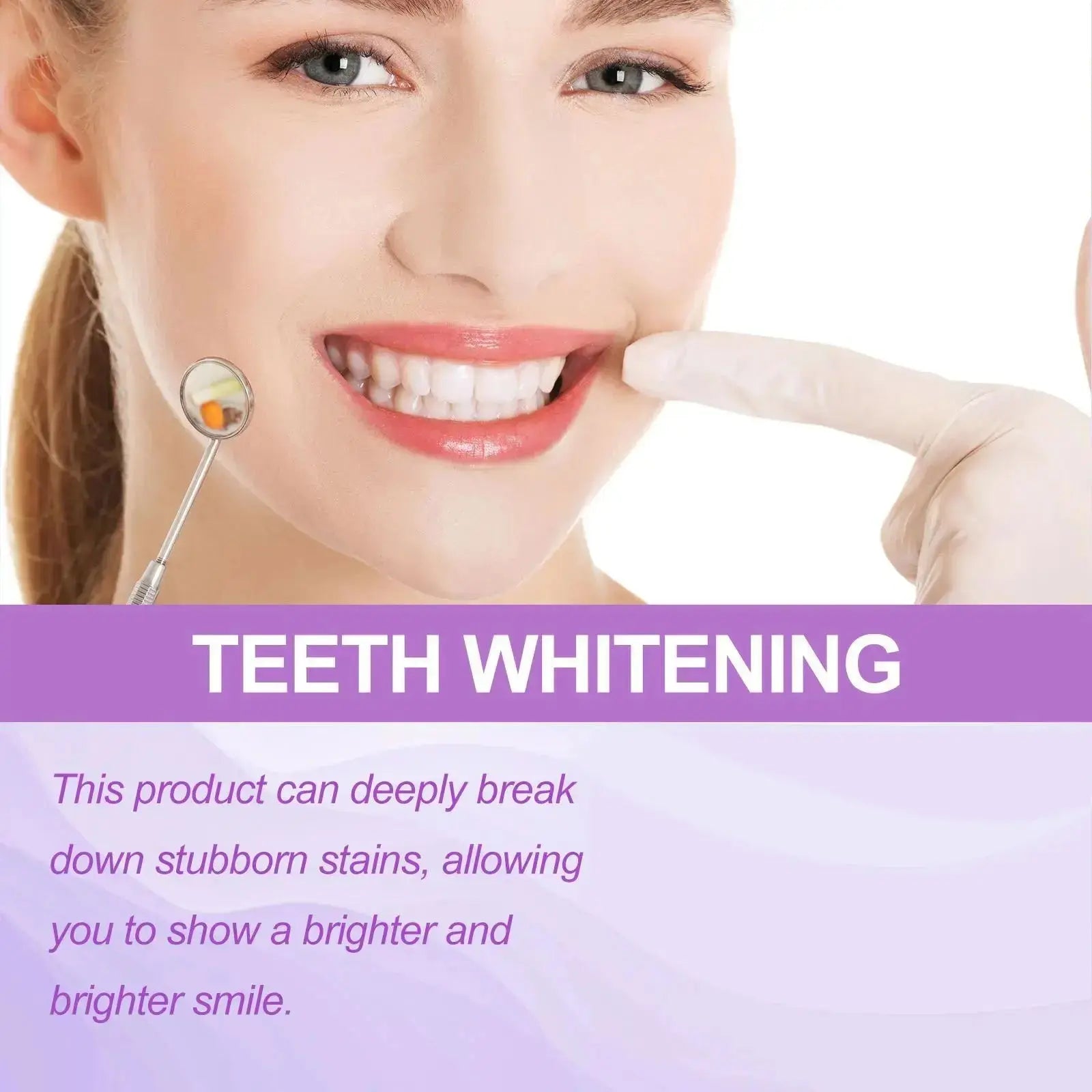 14pcs/box Teeth Bleaching Strip Purple Dental Cleaning Drovia