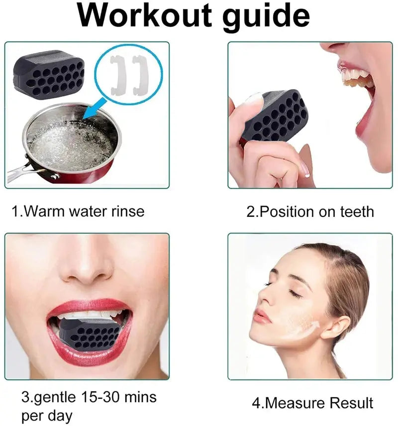 Facial Jaw Exerciser Gym Fitness Ball JawLine Muscle Drovia