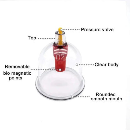 Cupping Therapy Set Chinese Medicine Physiotherapy Vacuum Cupping jars Apparatus Professional Suction Cups Massage With Tube Jar Drovia