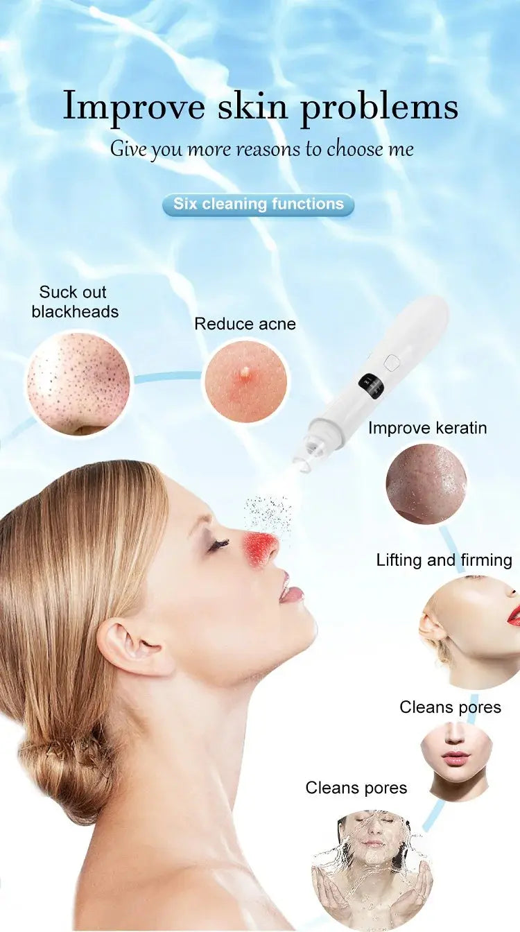 3 Suction Mode Face Cleansing Beauty Machine Dead Skin Remover Face Vacuum Blackhead Removal Skin Drovia