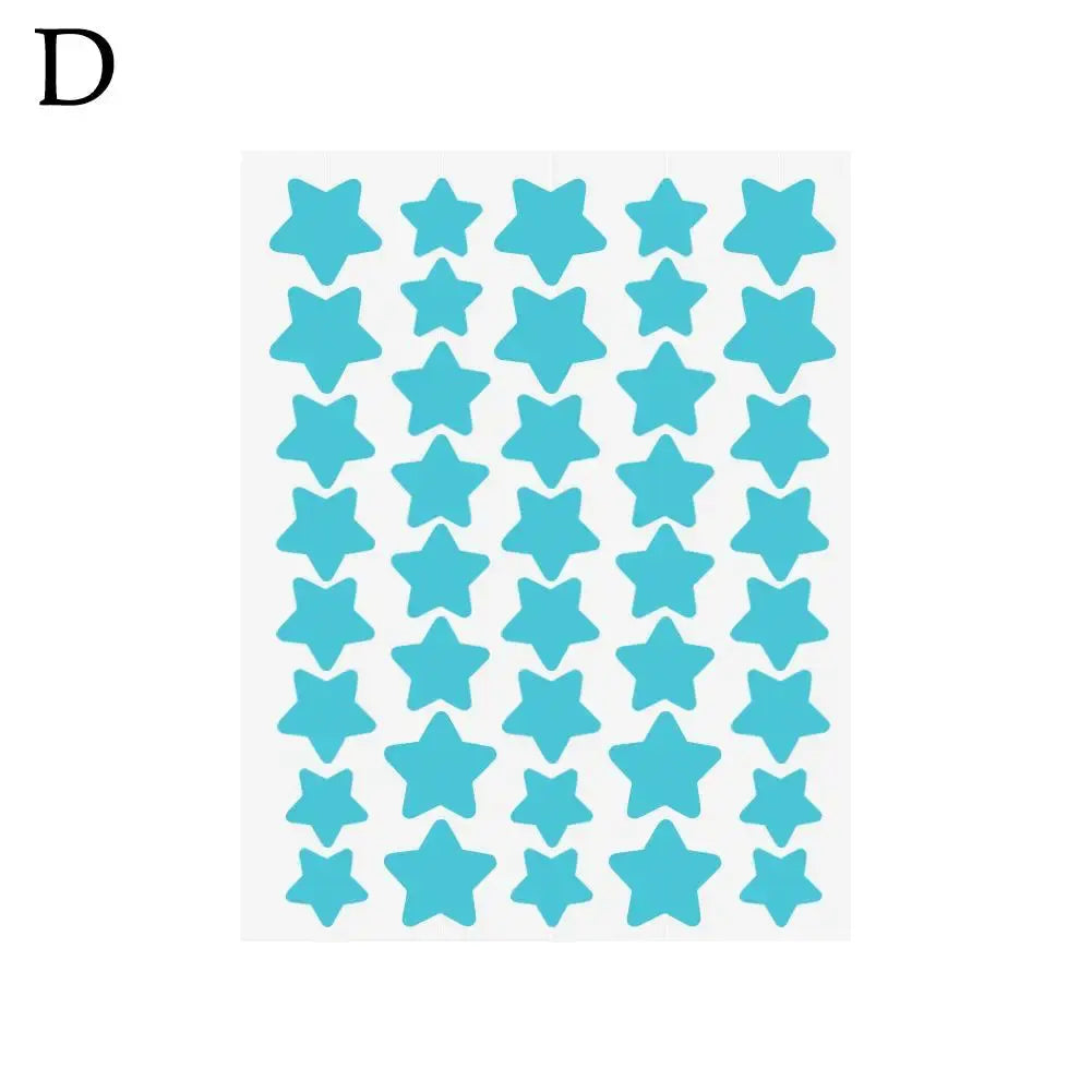 40pcs Pimple Patches Colorful Star-Shaped PE Drovia