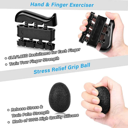Grip Strength Trainer Kit 1-6 Pack Hand Grip Strengthener for Muscle Building and Injury Recover hand rehabilitation training Drovia