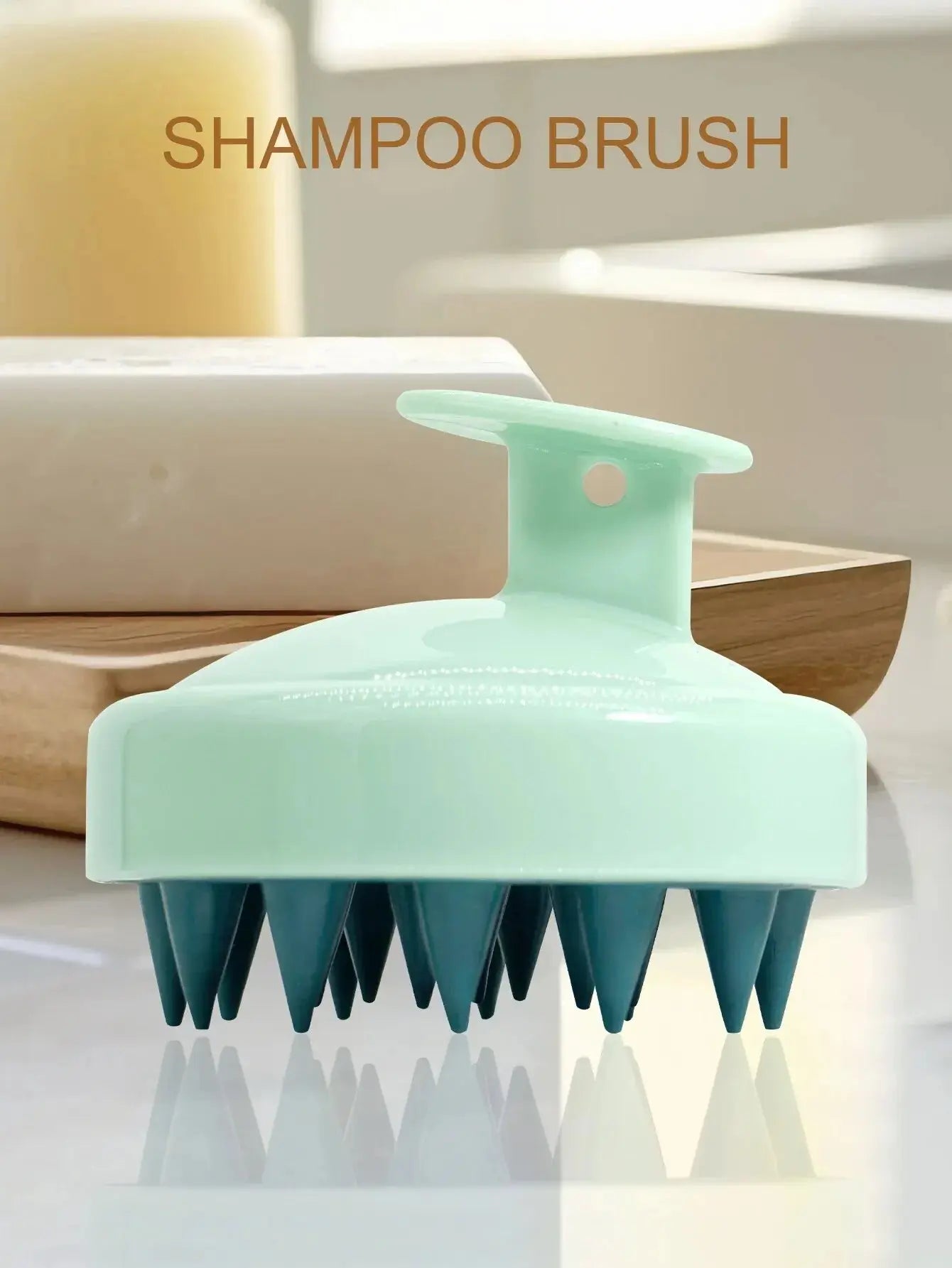 Silicone Shampoo Scalp Hair Massager Head Body Scalp Massage Brush Scalp Massage Brush Comb Magic Handle Brush Spa Massage Brush Drovia