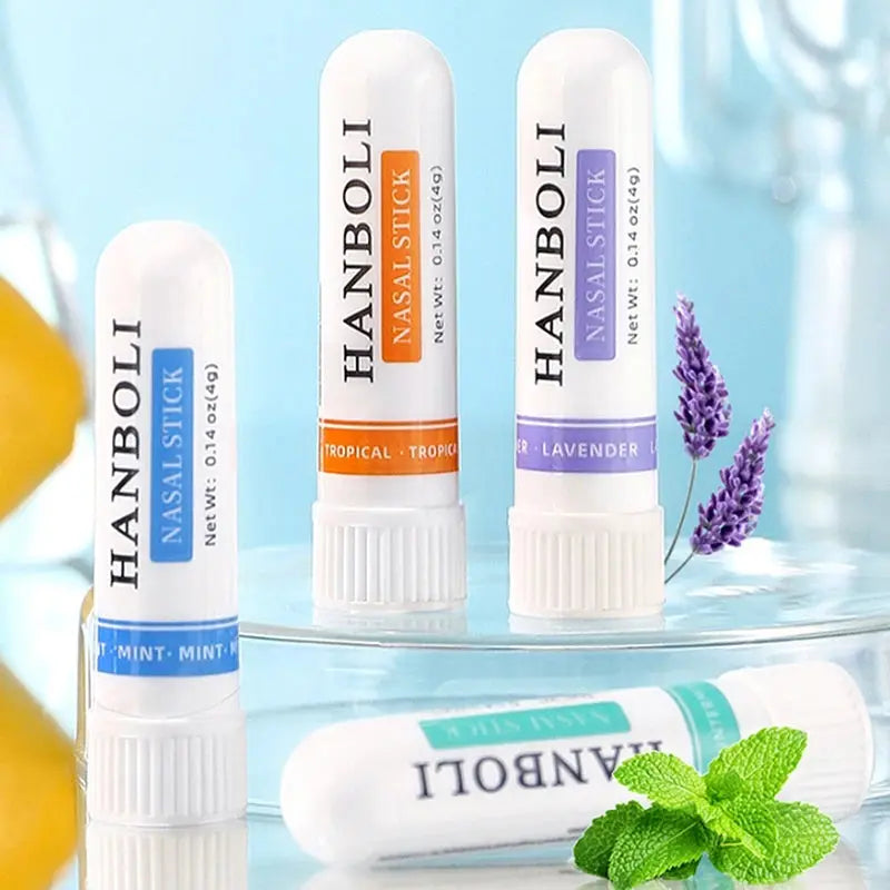 4Pcs Nasal Stick Boosts Focus Enhances Breathing Provides Fresh Sensation Aromatherapy Inhaler Prevent Drowsy Driving Drovia