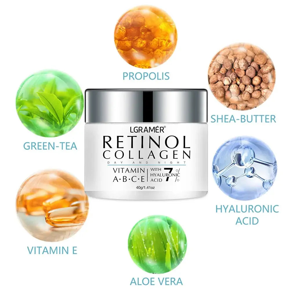 Retinol Wrinkle Remover Face Cream Firming Lifting Anti Aging Fade Fine Lines Moisturizing Whitening Repair Skin Care Cosmetics Drovia