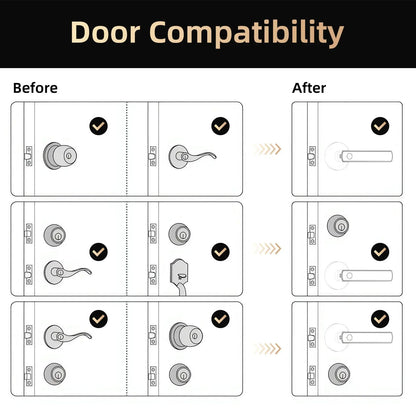 Viladepot Smart Lock Fingerprint Door Lock App Control Passcode Unlock Electronic Touchscreen Keypad - Drovia