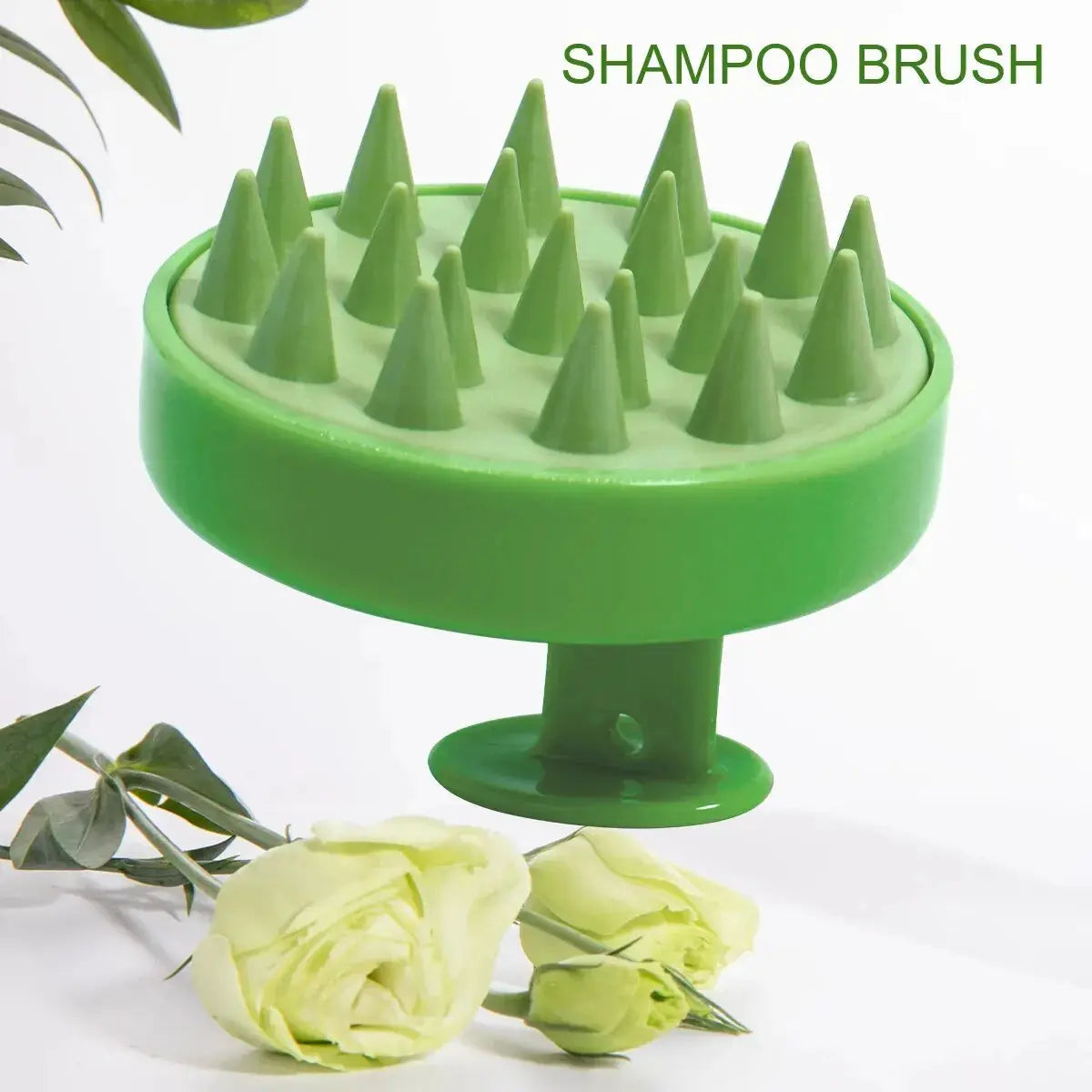 Silicone Shampoo Scalp Hair Massager Head Body Scalp Massage Brush Scalp Massage Brush Comb Magic Handle Brush Spa Massage Brush Drovia