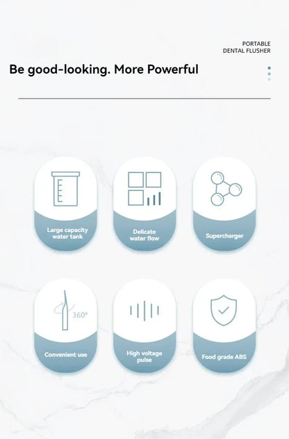 Household High Pressure Oral Irrigator Portable Teeth Clean Water Dental Floss Manual High Pressure Water Toothpick Drovia