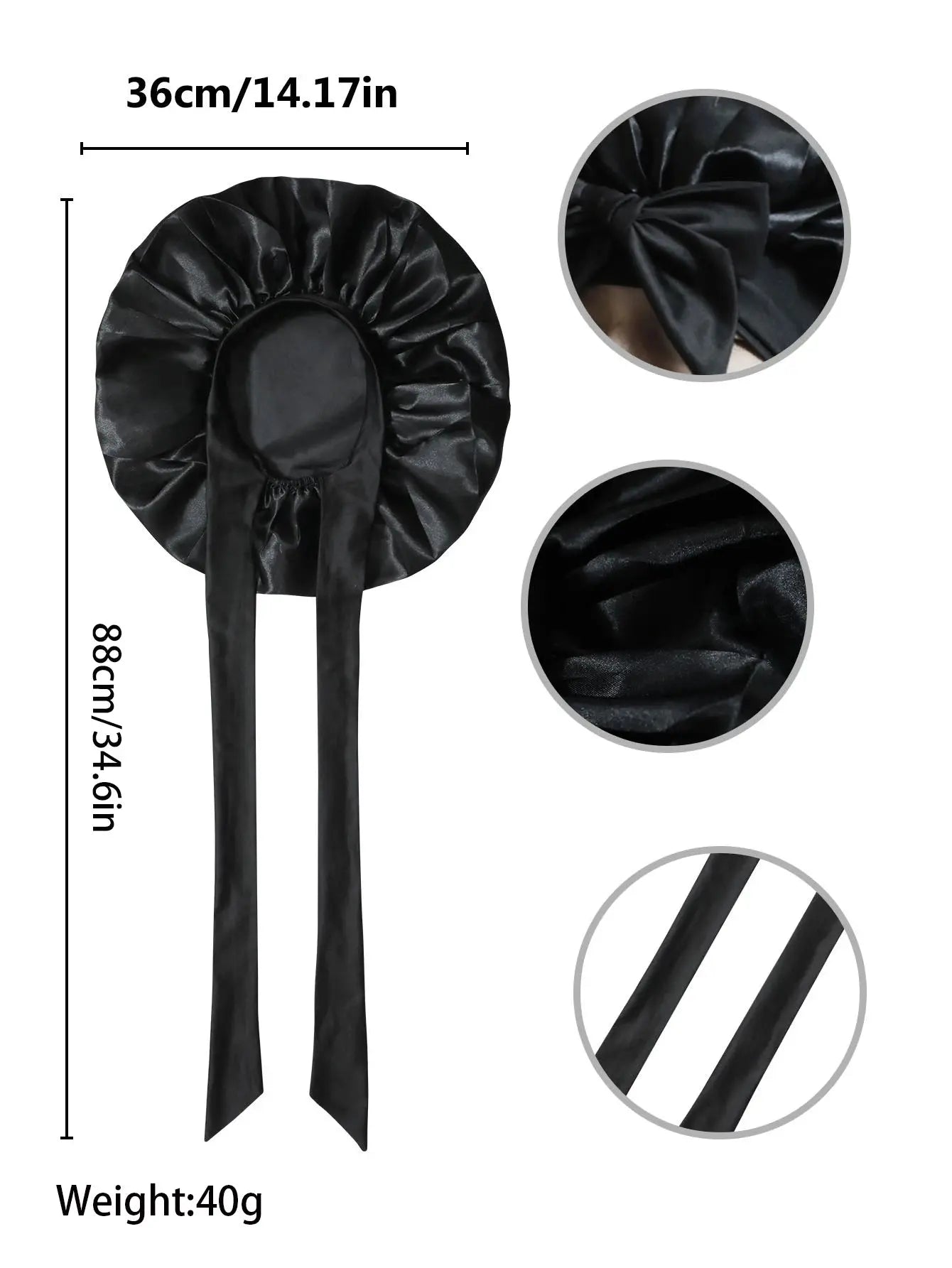 New Silky Bonnet For Sleeping Women Satin Bonnet Hair Bonnet Night Sleep Cap Scarf Wrap For Curly Hair Tie Band For CurlyHat Drovia