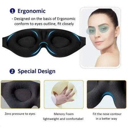 3D Eye Mask Adjustable Suitable for Men and Women Drovia