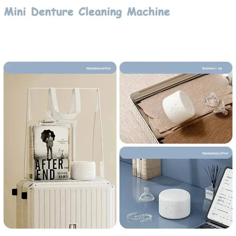 50KHZ Ultrasonic Cleaning Machine USB Rechargeable Multi-Function Invisible Retainer Denture Machine - Drovia