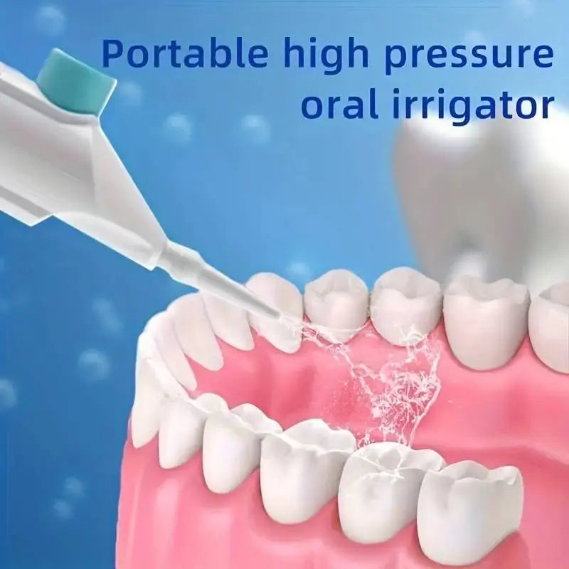 Household High Pressure Oral Irrigator Portable Teeth Clean Water Dental Floss Manual High Pressure Water Toothpick Drovia