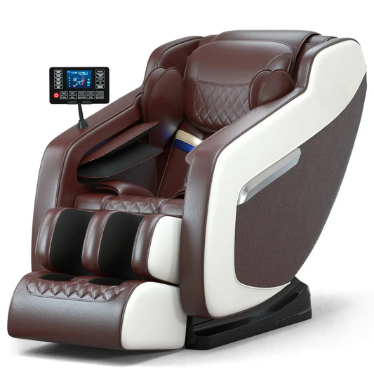 Massage Chair 4D Zero Gravity Automatic Heating Massage Chair Bluetooth Music with Airbag Reclining Shiatsu Massage Chair - Drovia