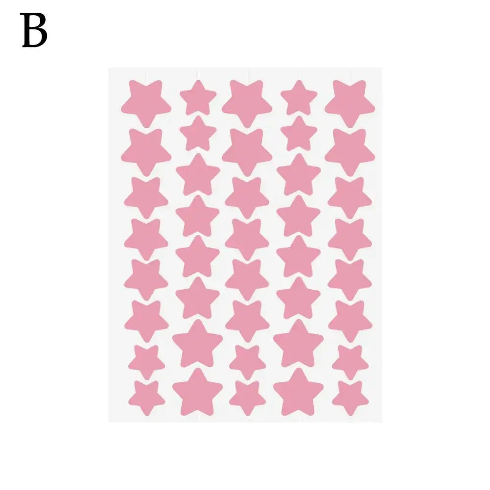40pcs Pimple Patches Colorful Star-Shaped PE Drovia