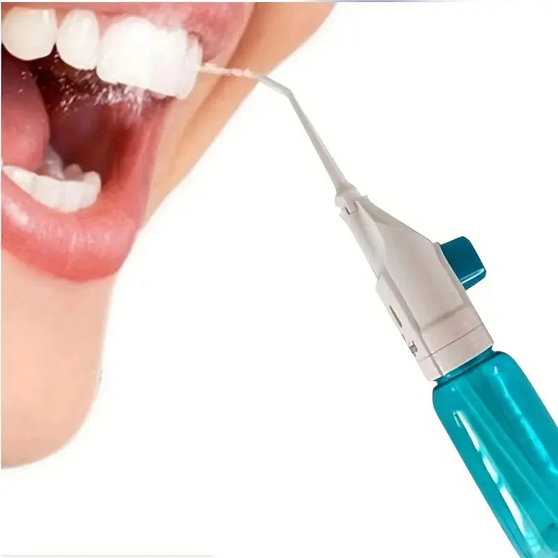 Household High Pressure Oral Irrigator Portable Teeth Clean Water Dental Floss Manual High Pressure Water Toothpick Drovia