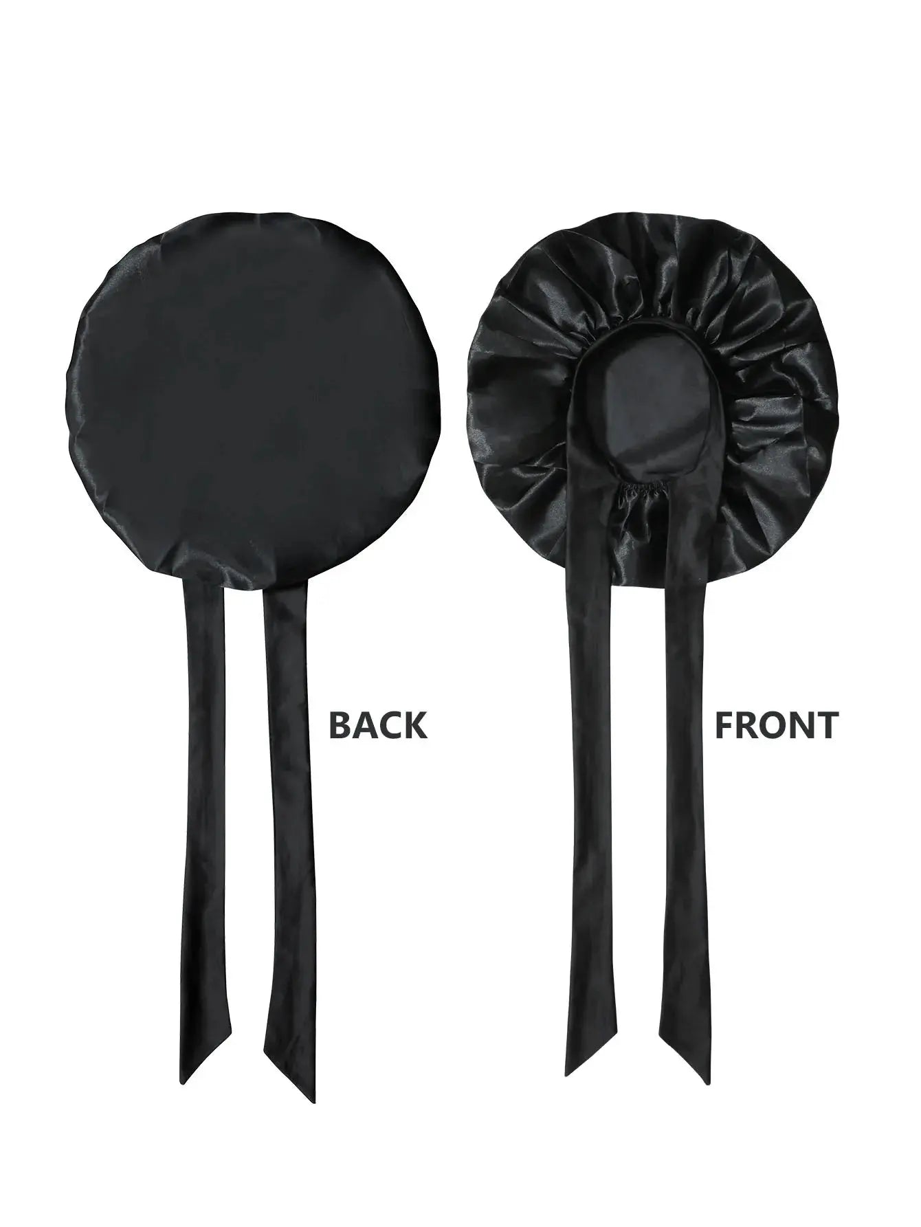 New Silky Bonnet For Sleeping Women Satin Bonnet Hair Bonnet Night Sleep Cap Scarf Wrap For Curly Hair Tie Band For CurlyHat Drovia