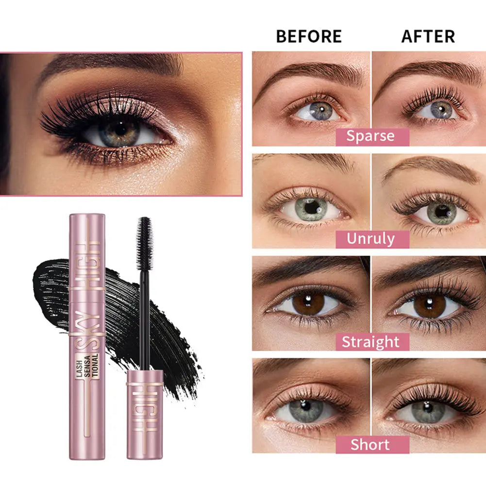 Natural Curling Mascara Quick Dry Smudge-proof Eyelash Cream For Party Drovia