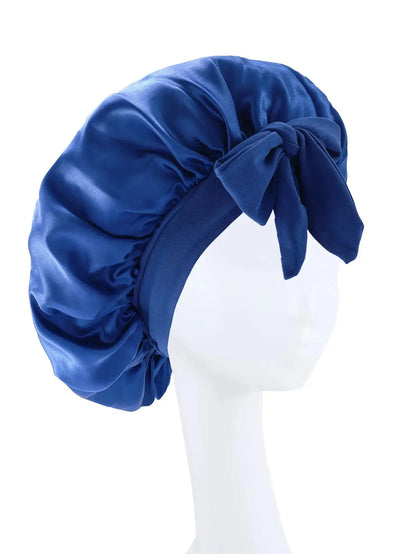 New Silky Bonnet For Sleeping Women Satin Bonnet Hair Bonnet Night Sleep Cap Scarf Wrap For Curly Hair Tie Band For CurlyHat Drovia