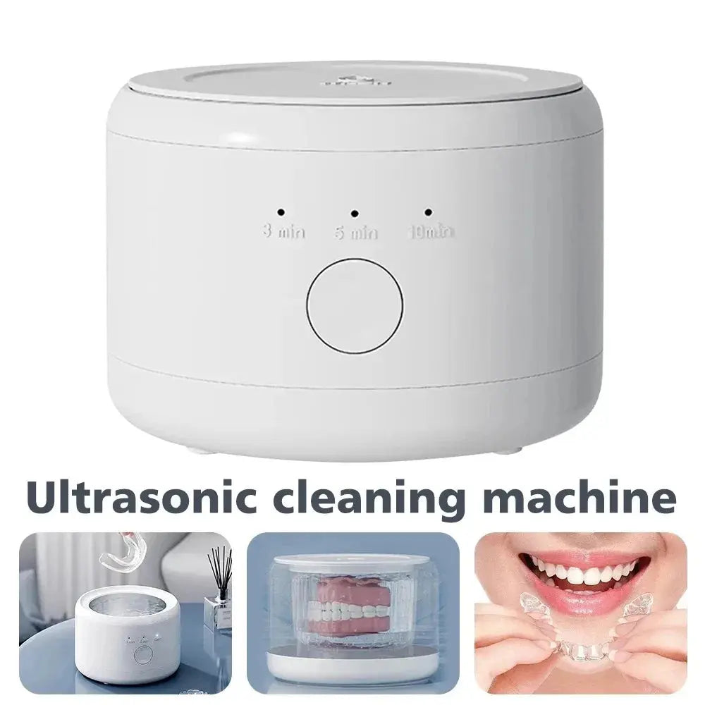 50KHZ Ultrasonic Cleaning Machine USB Rechargeable Multi-Function Invisible Retainer Denture Machine - Drovia