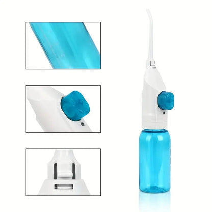 Household High Pressure Oral Irrigator Portable Teeth Clean Water Dental Floss Manual High Pressure Water Toothpick Drovia