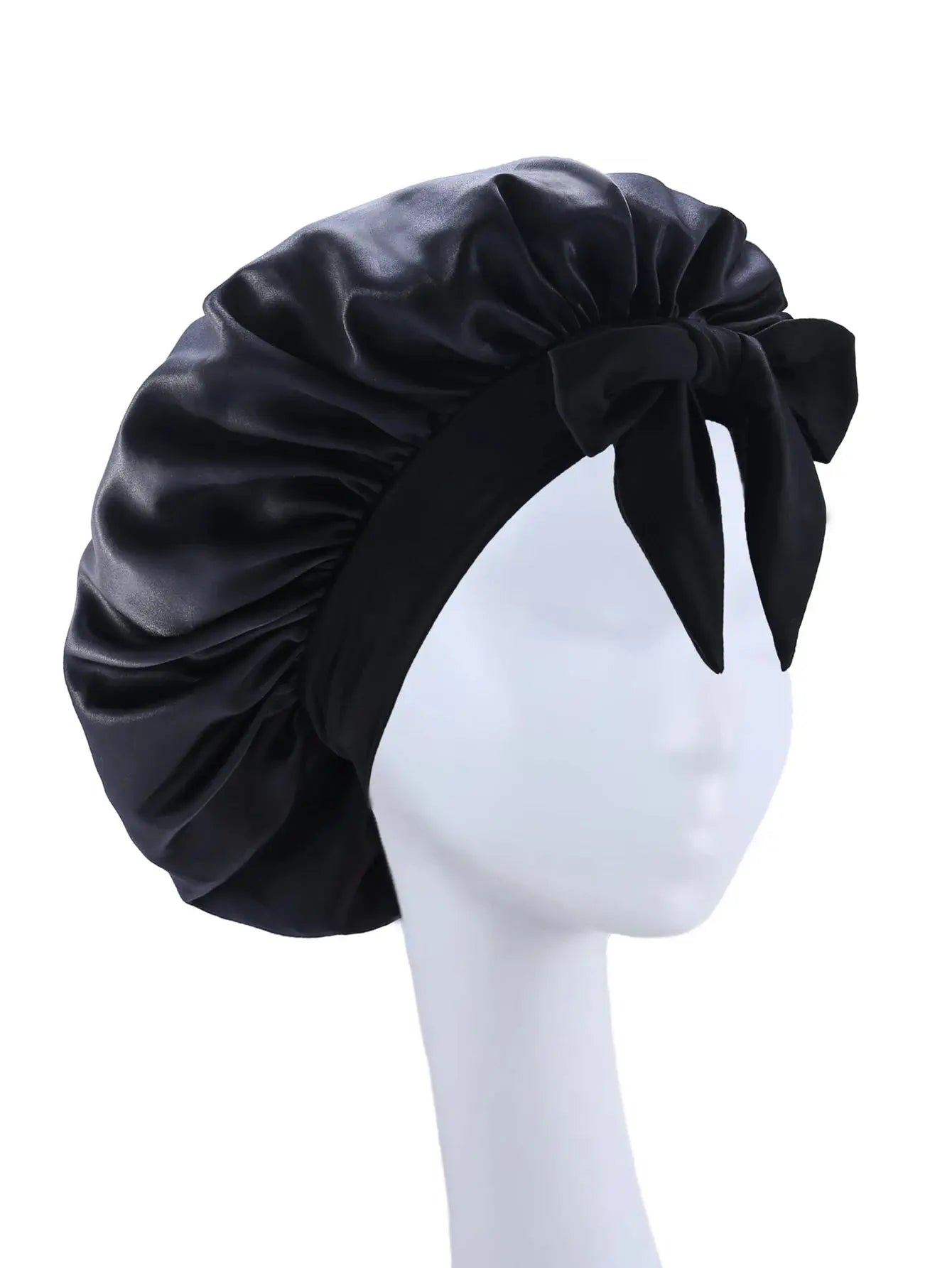 New Silky Bonnet For Sleeping Women Satin Bonnet Hair Bonnet Night Sleep Cap Scarf Wrap For Curly Hair Tie Band For CurlyHat Drovia