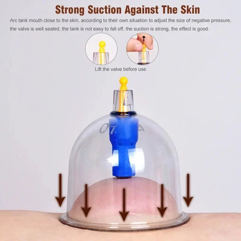 Cupping Therapy Set Chinese Medicine Physiotherapy Vacuum Cupping jars Apparatus Professional Suction Cups Massage With Tube Jar Drovia