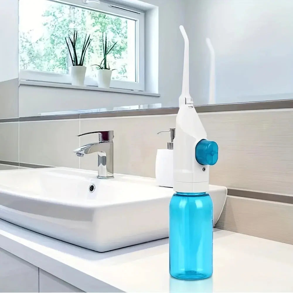 Household High Pressure Oral Irrigator Portable Teeth Clean Water Dental Floss Manual High Pressure Water Toothpick Drovia
