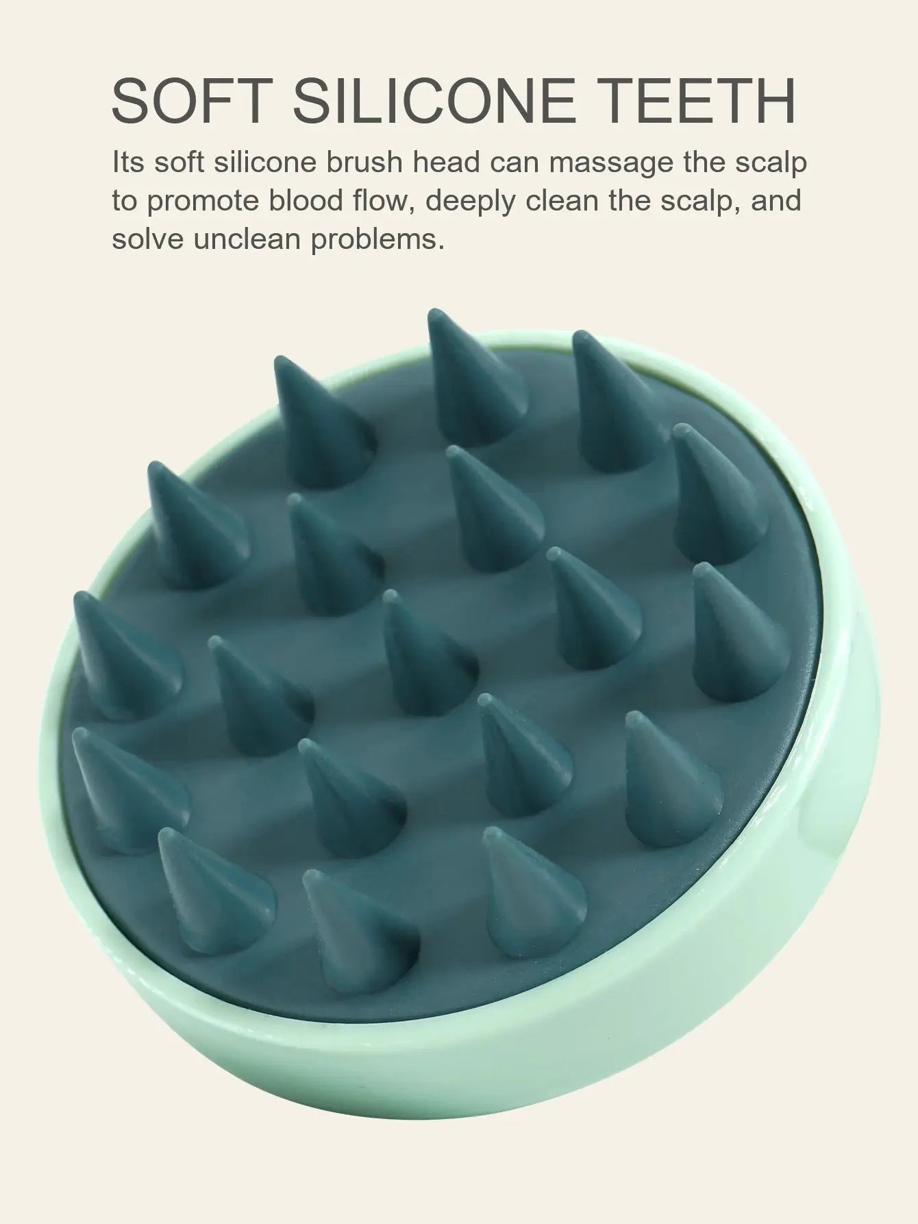 Silicone Shampoo Scalp Hair Massager Head Body Scalp Massage Brush Scalp Massage Brush Comb Magic Handle Brush Spa Massage Brush Drovia