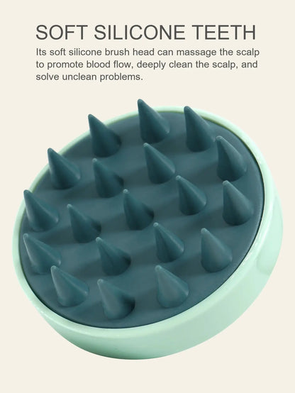 Silicone Shampoo Scalp Hair Massager Head Body Scalp Massage Brush Scalp Massage Brush Comb Magic Handle Brush Spa Massage Brush Drovia