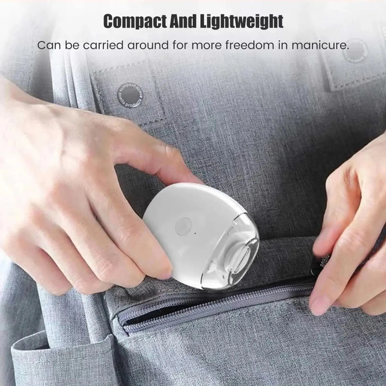 2 IN 1 Electric Nail Clipper Cutter With LED Light Automatic Nail Grinder Trimmer For Baby Adult Mini Manicure Tools Nail Care Drovia