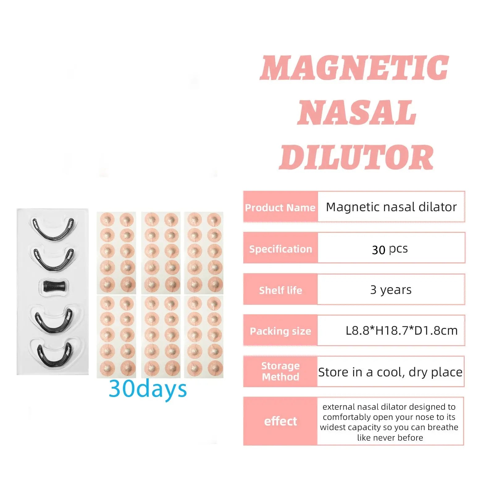 Nasal breathing dilators Magnetic Nasal Strips Drovia