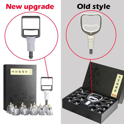 Cupping Therapy Set Chinese Medicine Physiotherapy Vacuum Cupping jars Apparatus Professional Suction Cups Massage With Tube Jar Drovia