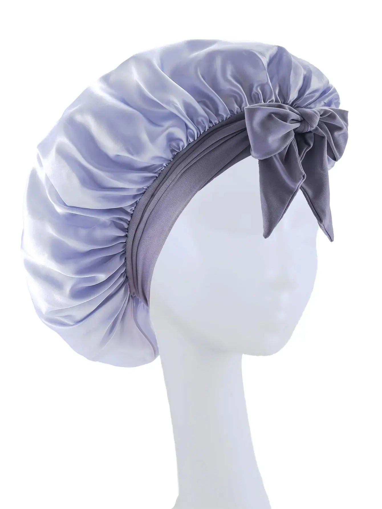 New Silky Bonnet For Sleeping Women Satin Bonnet Hair Bonnet Night Sleep Cap Scarf Wrap For Curly Hair Tie Band For CurlyHat Drovia