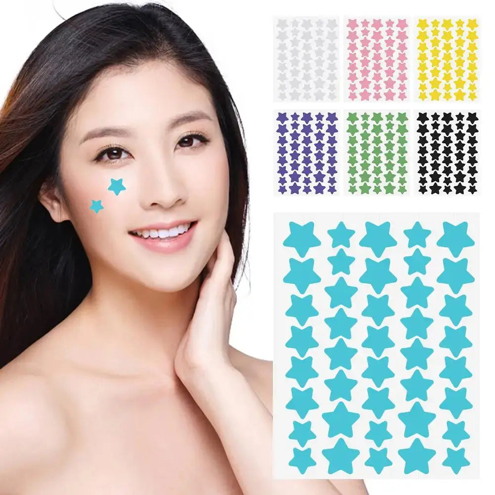 40pcs Pimple Patches Colorful Star-Shaped PE Drovia